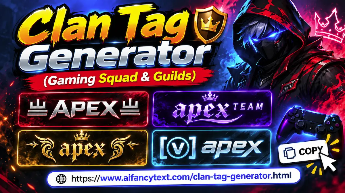 Clan Tag Generator - Create your clan name